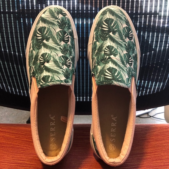 pale pink canvas shoes